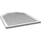 Ekena Millwork Octagonal Top Surface Mount PVC Gable Vent w/ 2"W x 1-1/2"P Brickmould Frame, 30"W x 36"H GVPOT30X3602SF - alternate 5